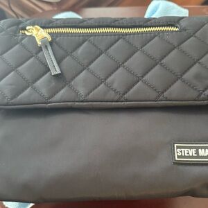 Steve Madden Bjodie Black Quilted Crossbody Handbag 👜